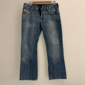 Diesel Relaxed Fit Blue Jeans